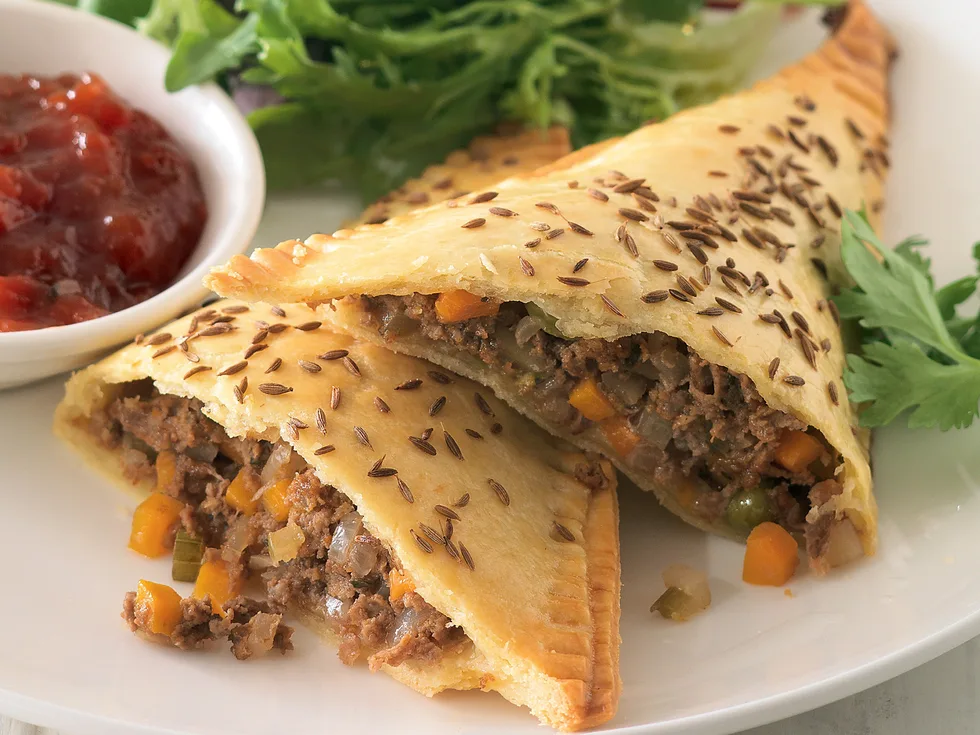 Beef and Fetta Triangles