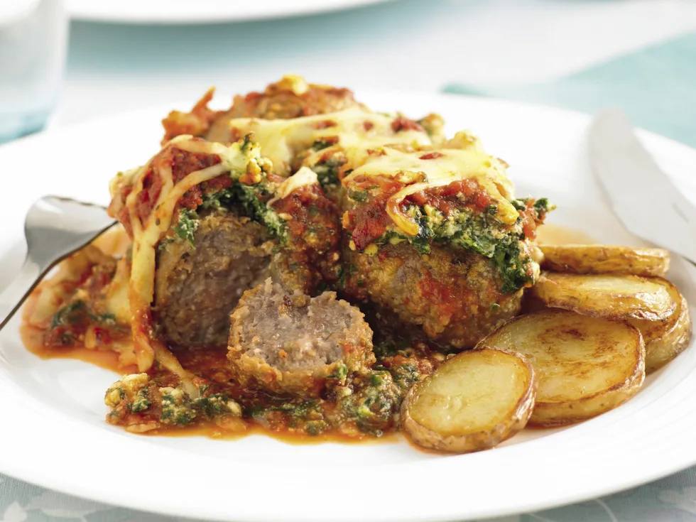 Beef Rissoles Florentine