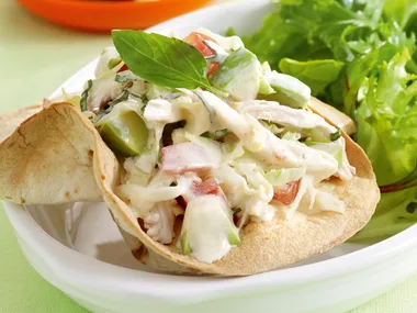 Chicken and Avocado Tortilla Cups