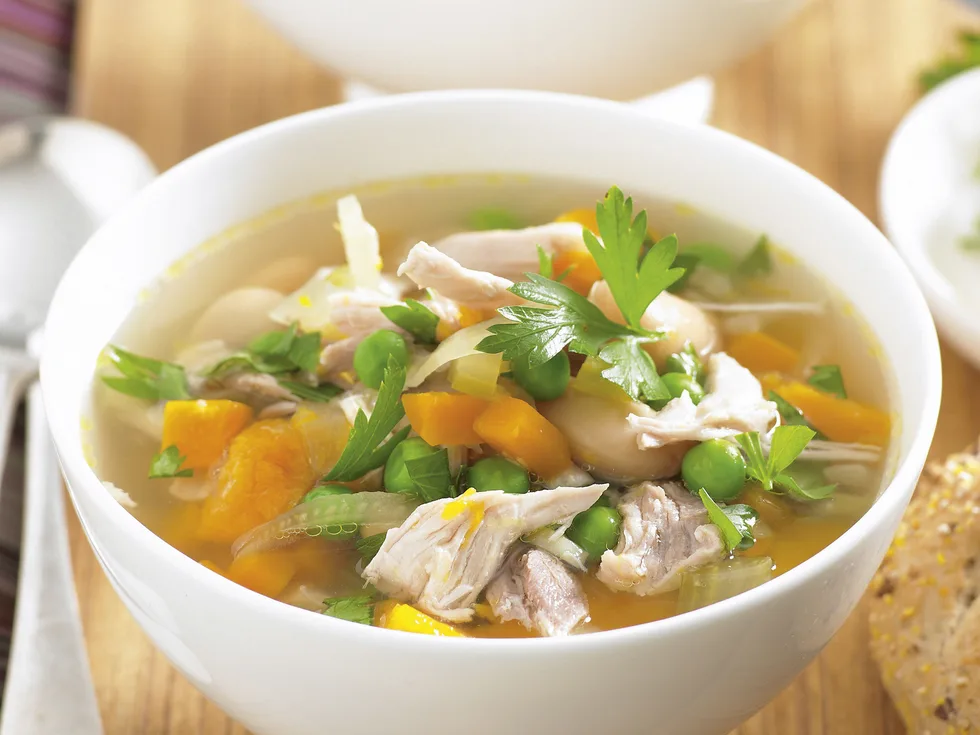 Chicken, Vegetable and Bean Soup