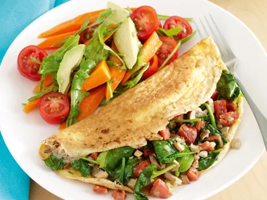 Chorizo and Spinach Omelet