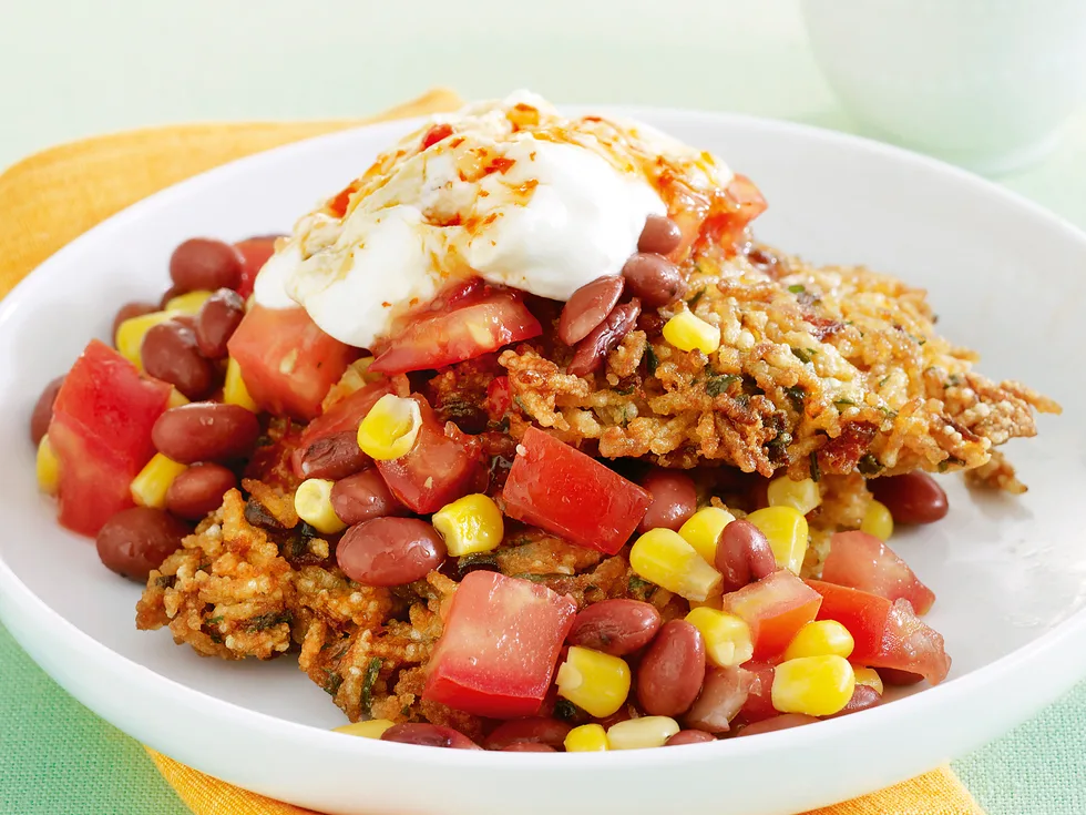 Ham and Cheese Rice Cakes