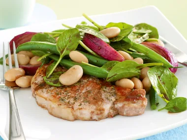 Honey Pork with Mixed Beans