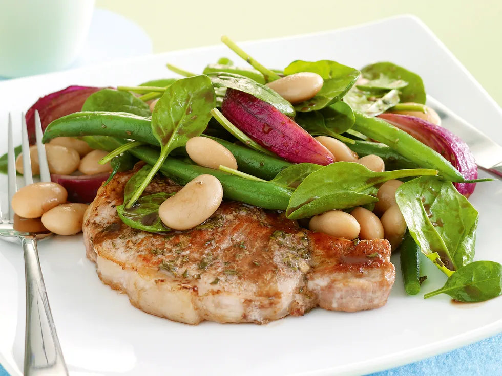 Honey Pork with Mixed Beans