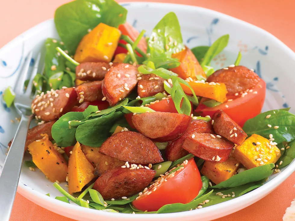 Kransky and Pumpkin Salad