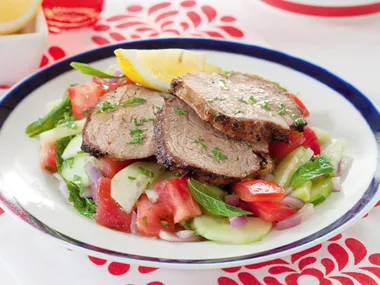 Lamb Salad with Mint Dressing