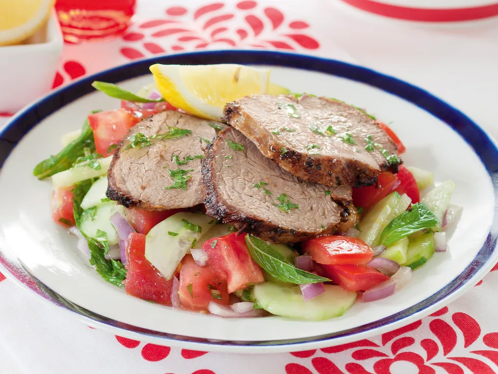 Lamb Salad with Mint Dressing
