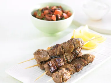 Lamb Skewers with Tomato Salsa