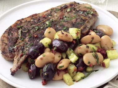 Lamb with Olive Salad
