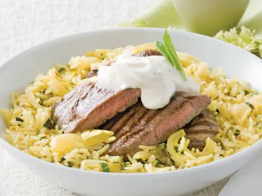 Lamb with Spiced Mint Pilau