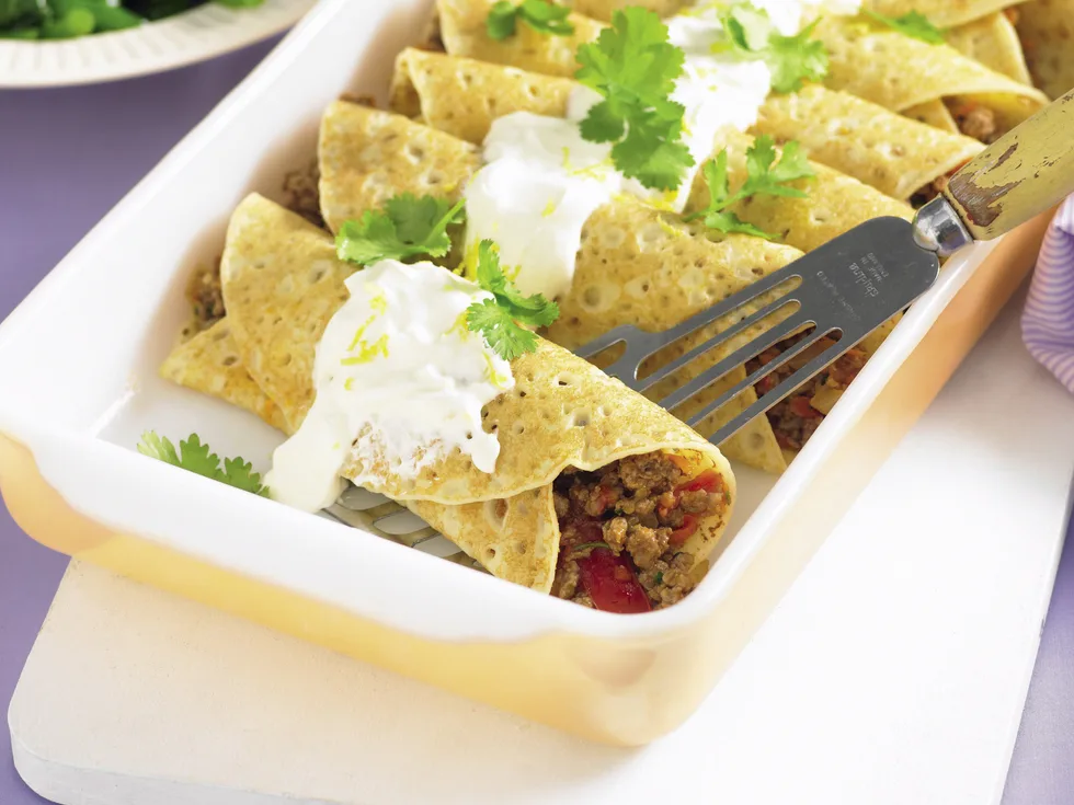 Moroccan Beef Crepes