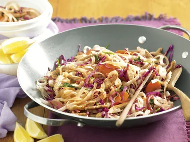 pork and noodle stir-fry