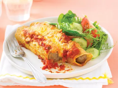 Sausage crepes