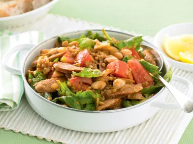 Spiced Legumes with Sausage