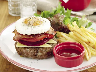 Rissole Stacks with Fries