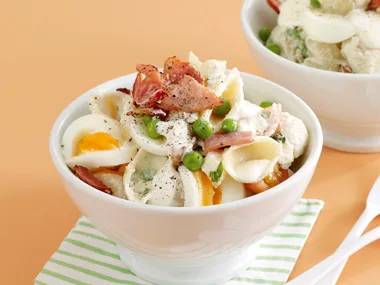 Creamy Bacon and Pea Pasta