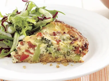 Chorizo and Vegie Quiche