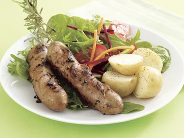 Sausage and Rosemary Skewers