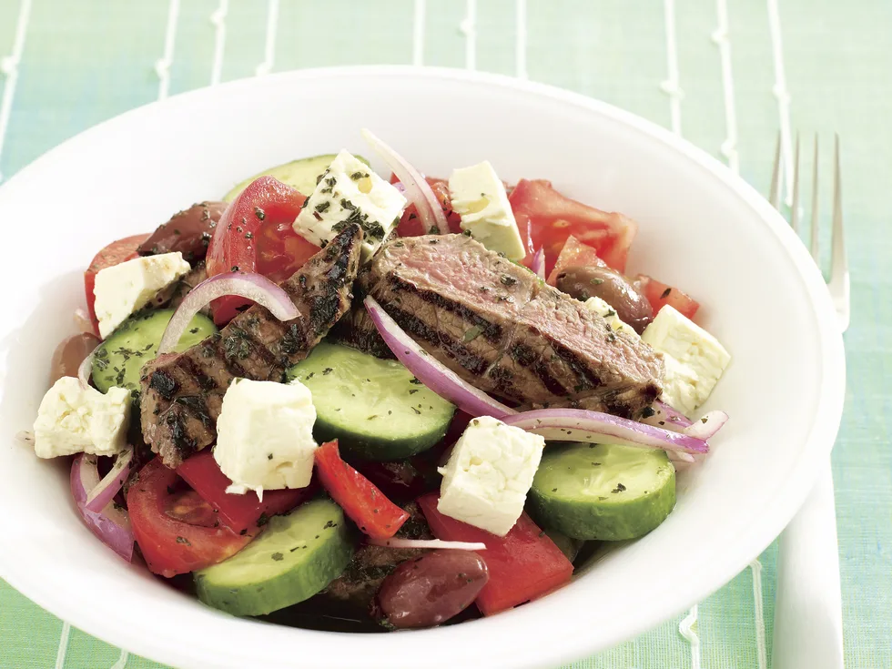 Grilled Lamb and Tomato Salad