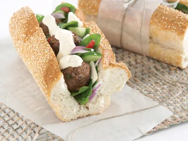 Lamb and Fetta Baguette