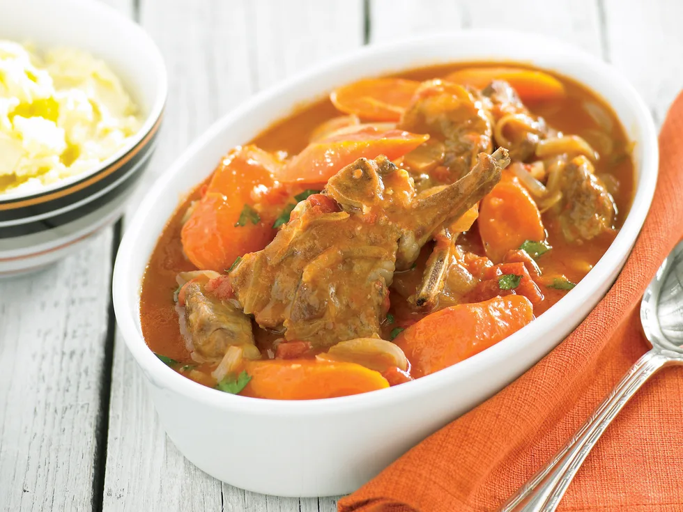 Braised Carrots and Lamb