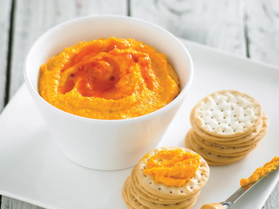 Carrot, Cashew and Sweet Chilli Dip