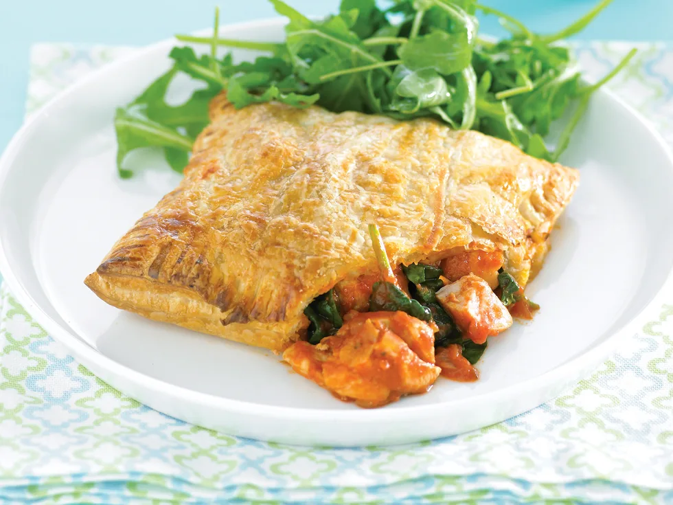 Tomato, Prawn andamp; Pesto Turnovers
