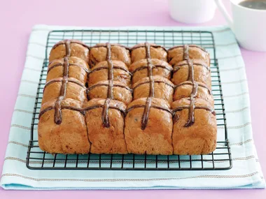 Chocolate Hot Cross Buns