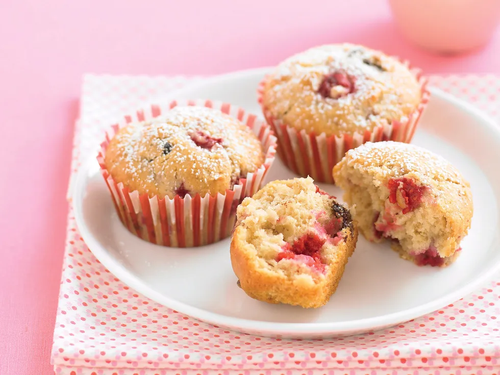 Raspberry and Chocolate Muffins