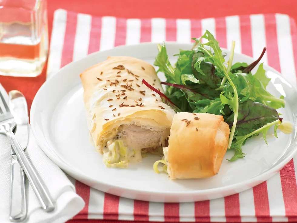 Chicken and Leek Parcels