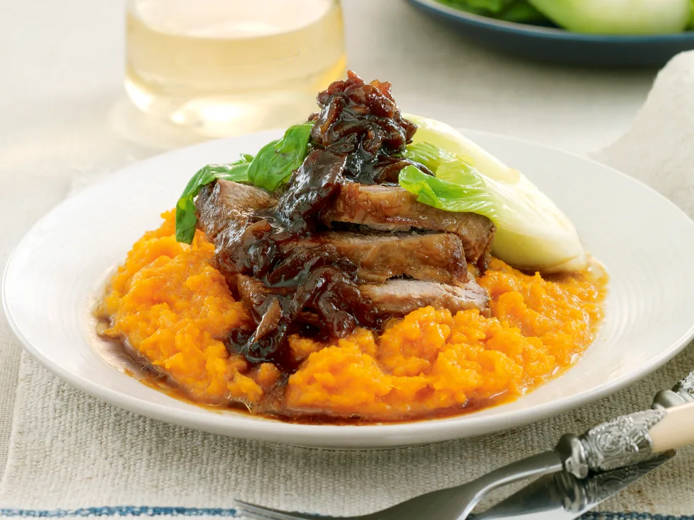 Slow-braised Pork with Pumpkin Mash