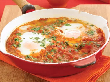 Eggs with Curried Tomato