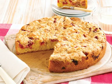Rhubarb Streusel Cake