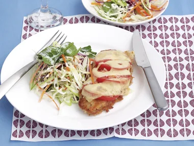 Cheesy Pork Schnitzel