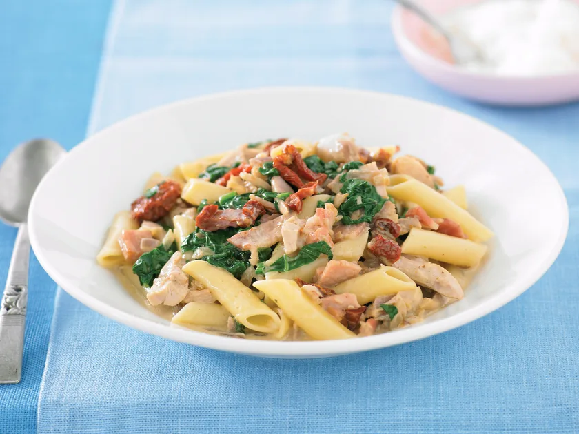 Roast chicken pasta