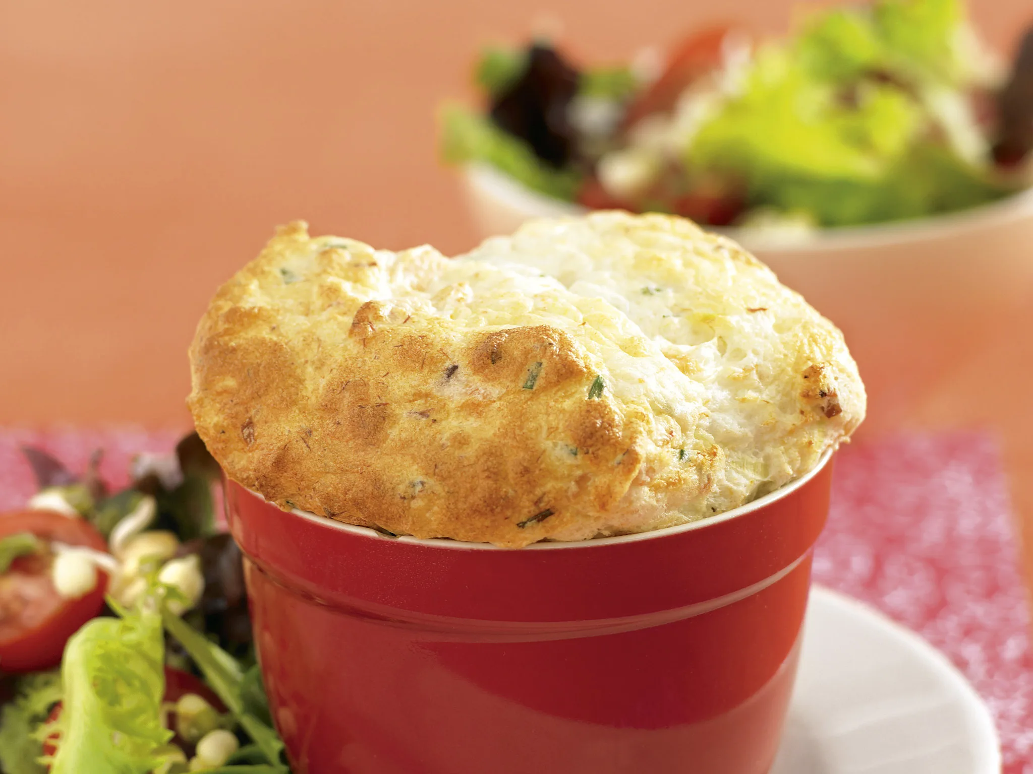 Salmon and Leek Souffle