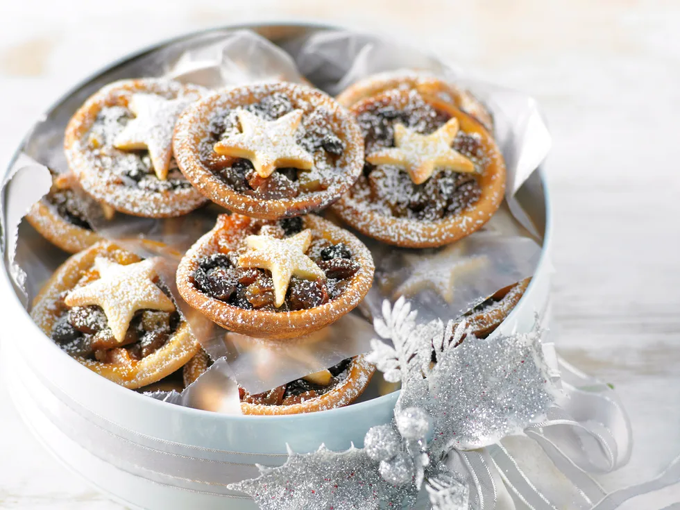 Peach and Fruit Mince Tarts