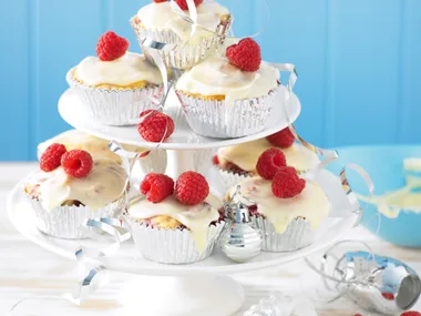Raspberry and Turkish Delight Cupcakes
