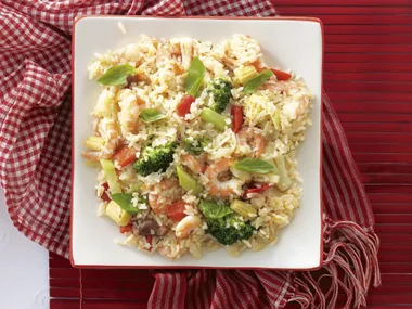 Basil and Prawn Rice