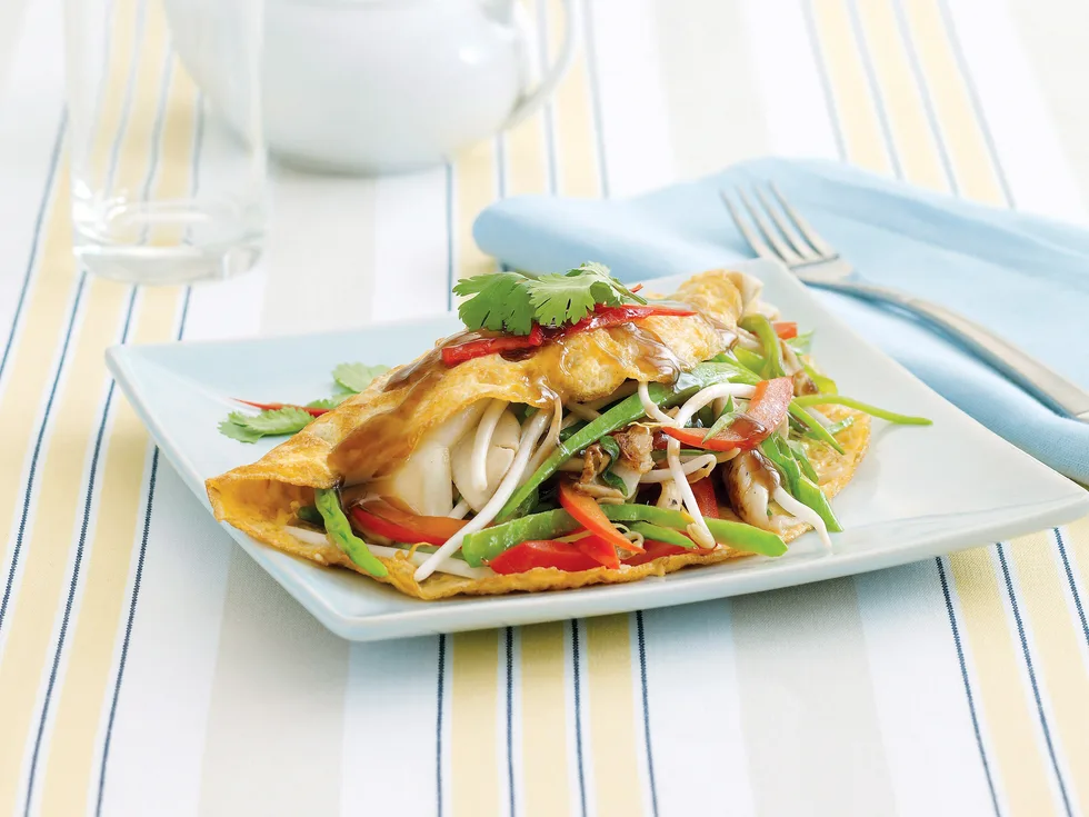 Sesame Vegie Omelet
