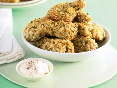 Cumin Crumbed Chicken with Sumac Yogurt