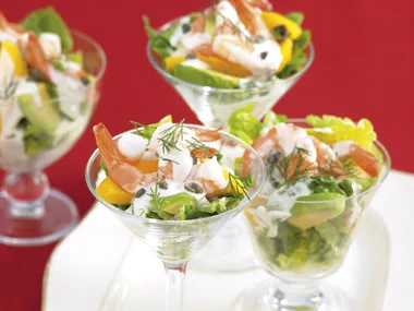 Prawn Cocktail with Dill Dressing