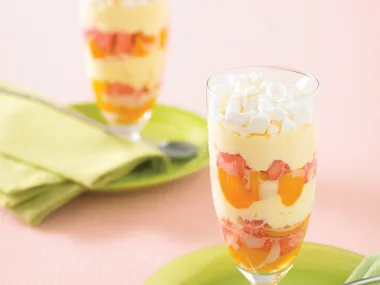 Watermelon and Peach Meringue Parfaits