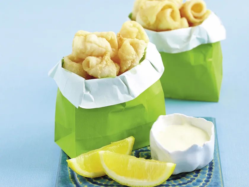 Calamari with lemon mayonnaise