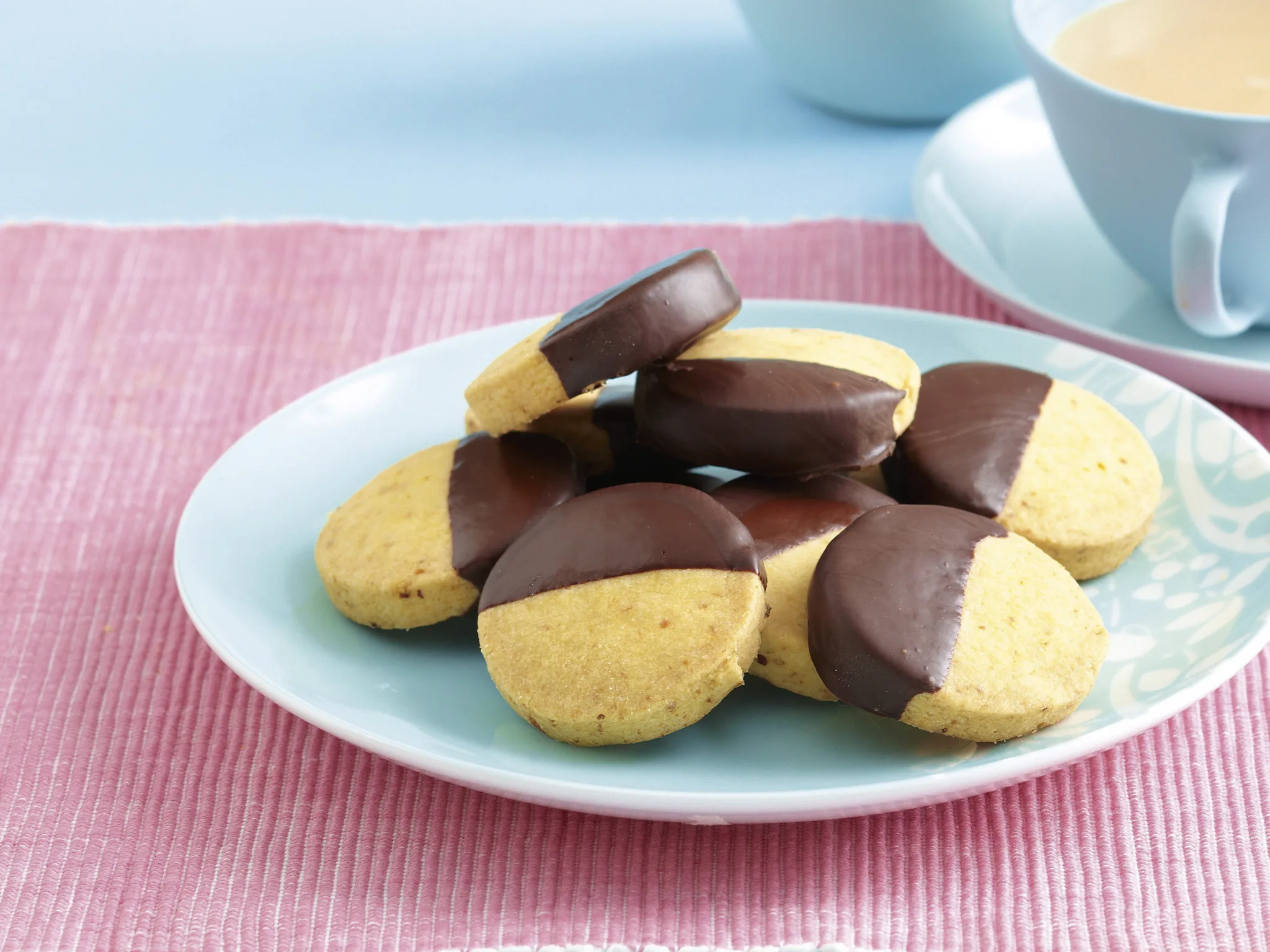 Choc Orange Shortbread Biscuits