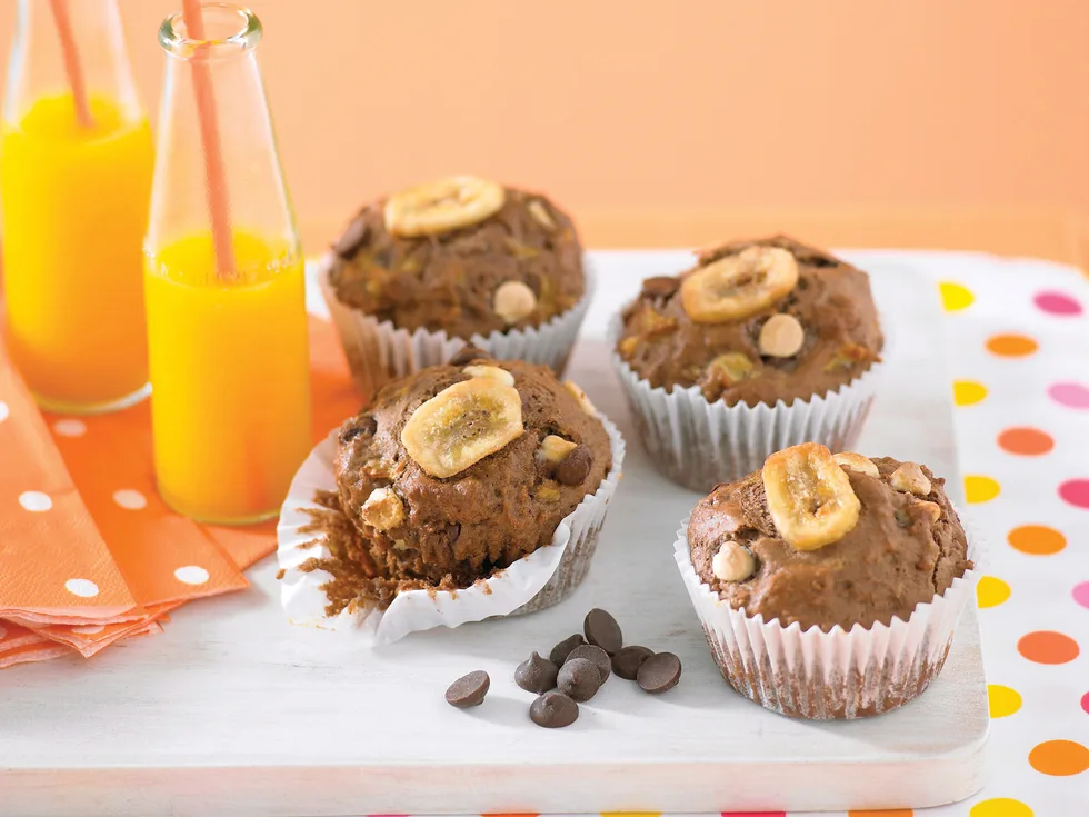 Choc Banana Muffins