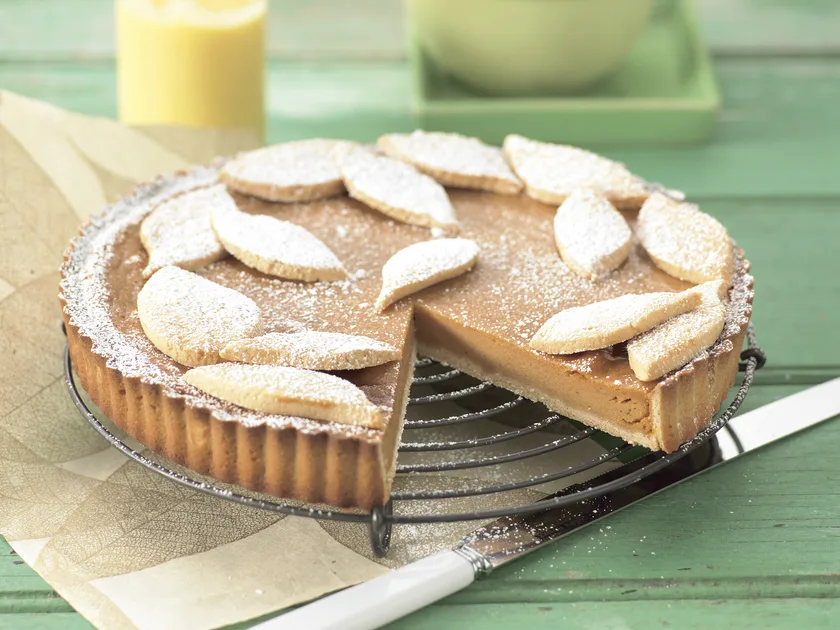 Kumara and cinnamon pie