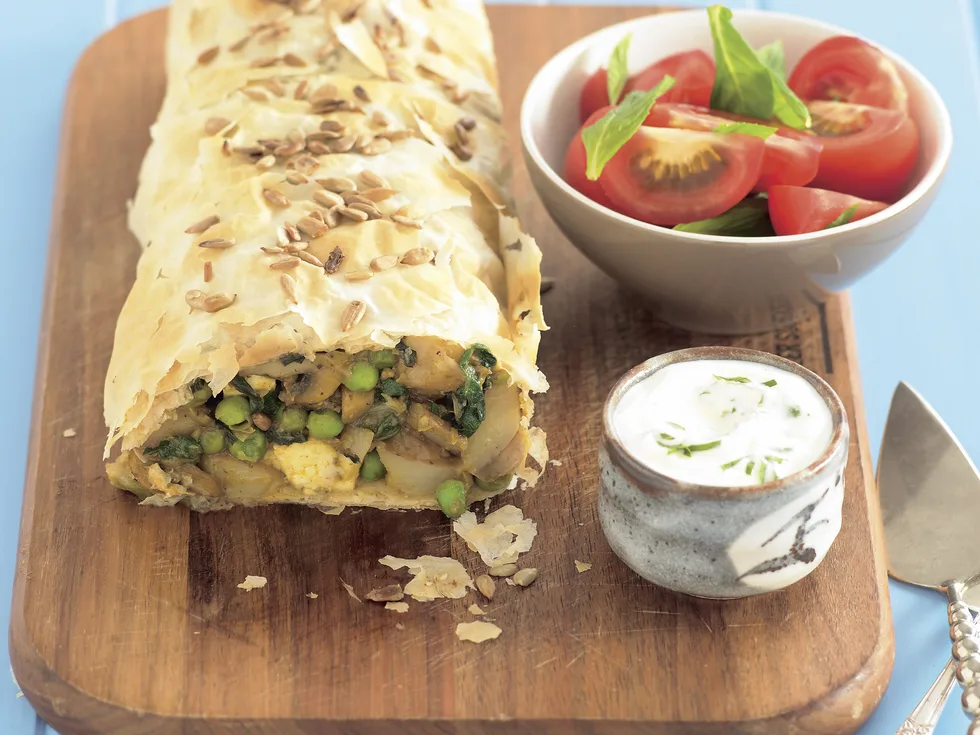Curried Vegetable Strudel
