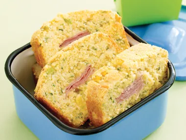 Ham,Zucchini and Corn Loaf