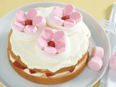 Meringue Flower Cake